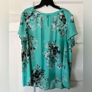 Torrid Blouse Turquoise Size 1